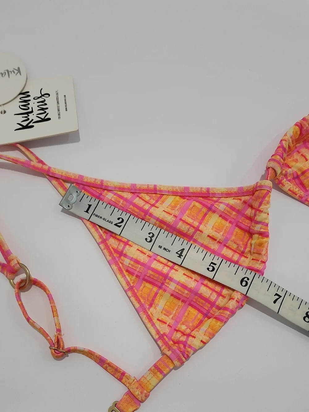Kulani Kinis Twin Strap Bralette Bikini Top - Peaches